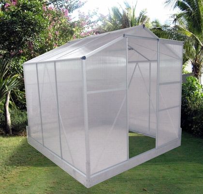 ไม่เคลือบโครงการสรุป 6ft X 8ft สวนใหญ่เรือนกระจกสําหรับการทําสวนกลางแจ้ง