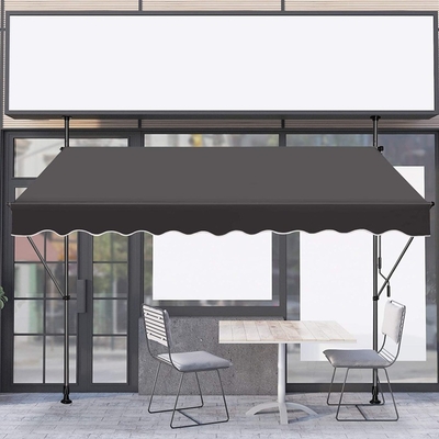อลูมิเนียมกราฟมือ ถอดถอน Patio Awning สําหรับระเบียง ความสูงและมุมปรับ