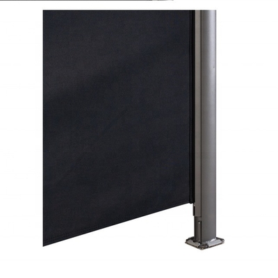 วัสดุพอลิเอสเตอร์เสือเรือ Outdoor Side Shade รั้วความเป็นส่วนตัวที่มีหน้าผากด้านล่างที่สามารถถอดได้