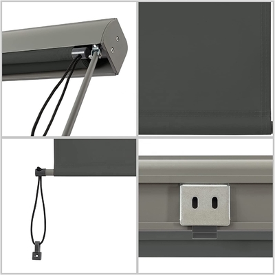 ระเบียง ป้องกันแสงแดดและกระจกด้วยกระจกที่ตกลงตั้ง 160 * 250 ซม