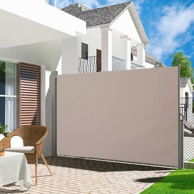 ความสูง 160 ซม สกรีนระเบียงถอดได้ กรอบสีเทา 63x118 นิ้ว สกรีนความเป็นส่วนตัวสําหรับสวน