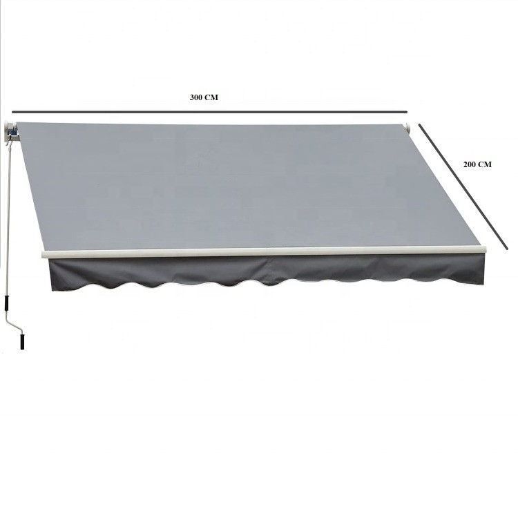 ภายนอกมือ retractable ผ้าห่มปิดที่ปกปิดด้วยขนาด 300 * 200CM และวิธีการทํางานมือ